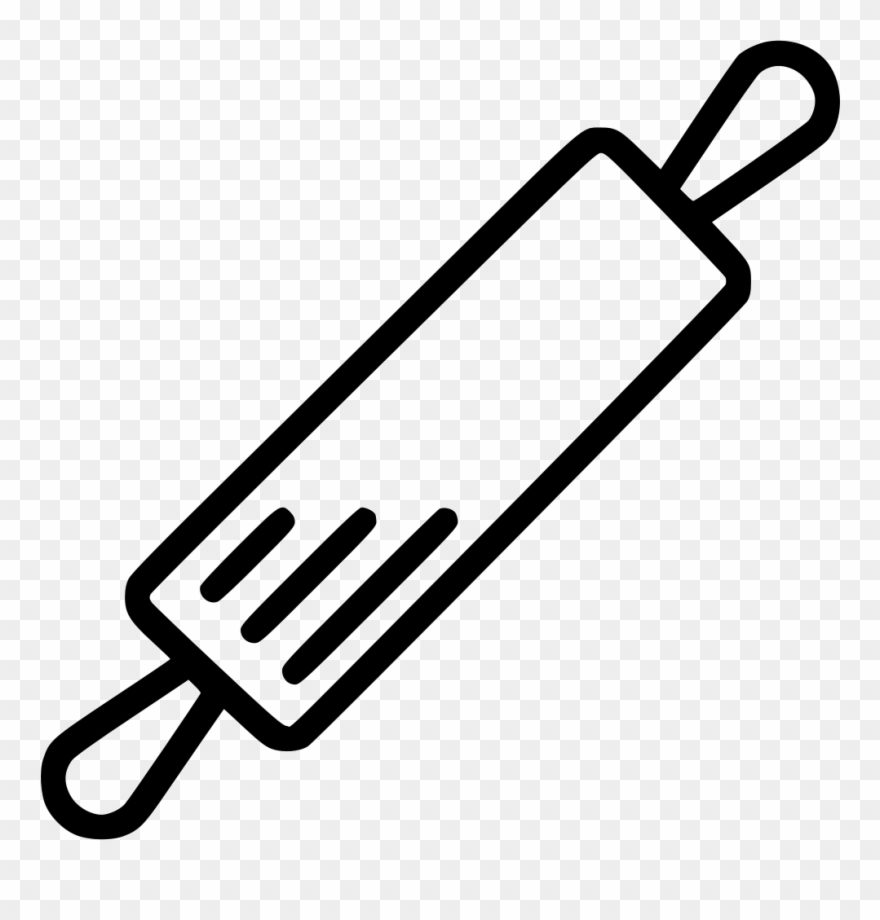 Png File Svg - White Rolling Pin Vector Clipart