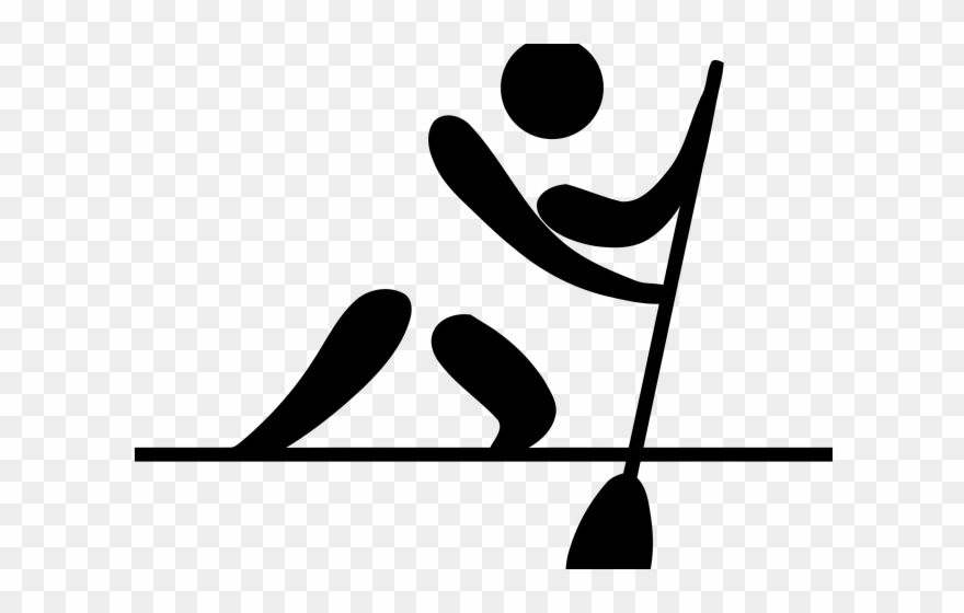 Canoe Paddle Clipart Transparent - Olympic Canoeing - Png Download