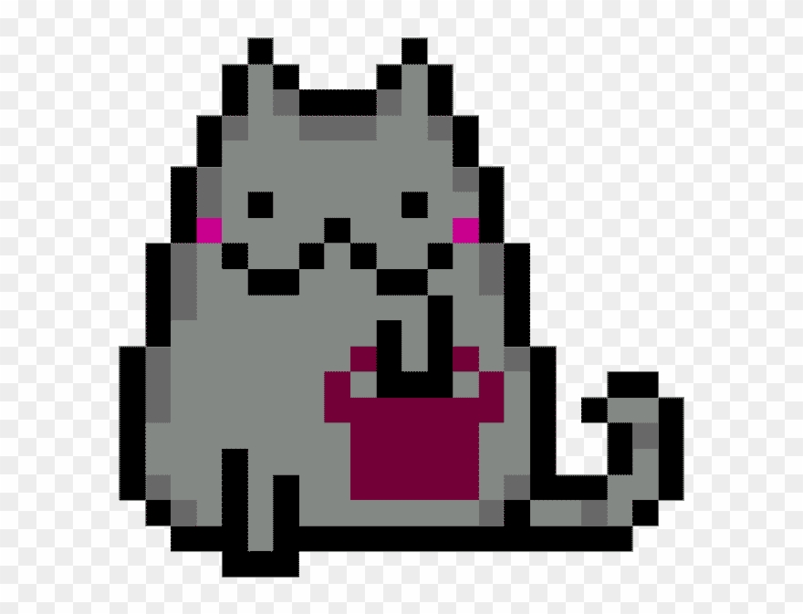 Menú Felino - Pixel Cat Clipart