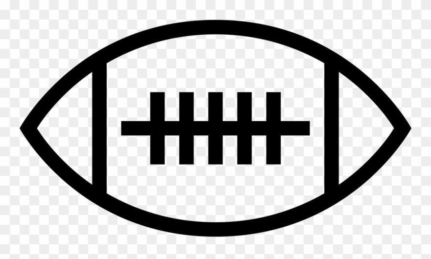 Png File Svg - American Football Outline Png Clipart