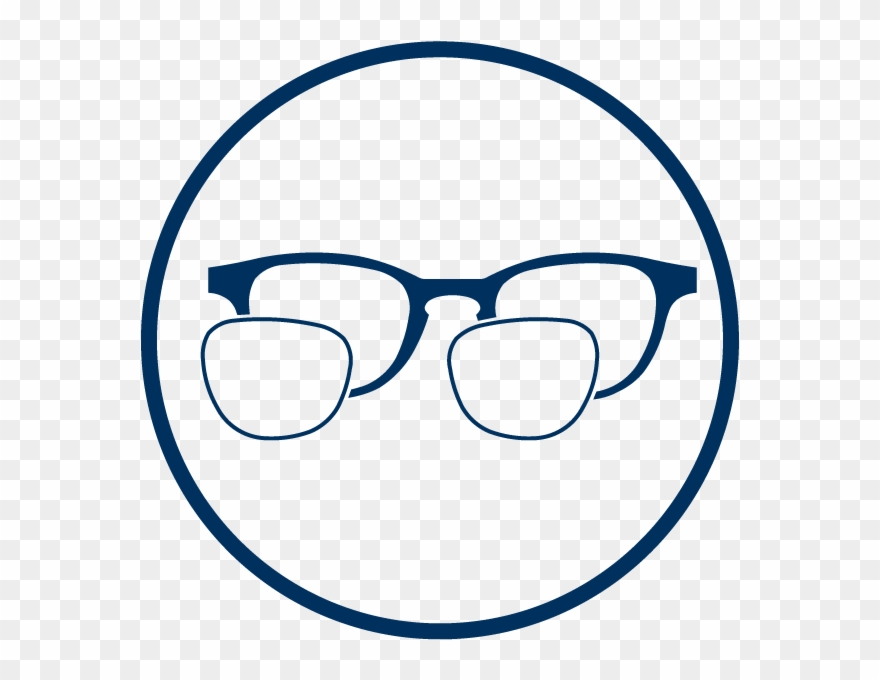Prescription Lenses Fitted Into Glasses Clipart