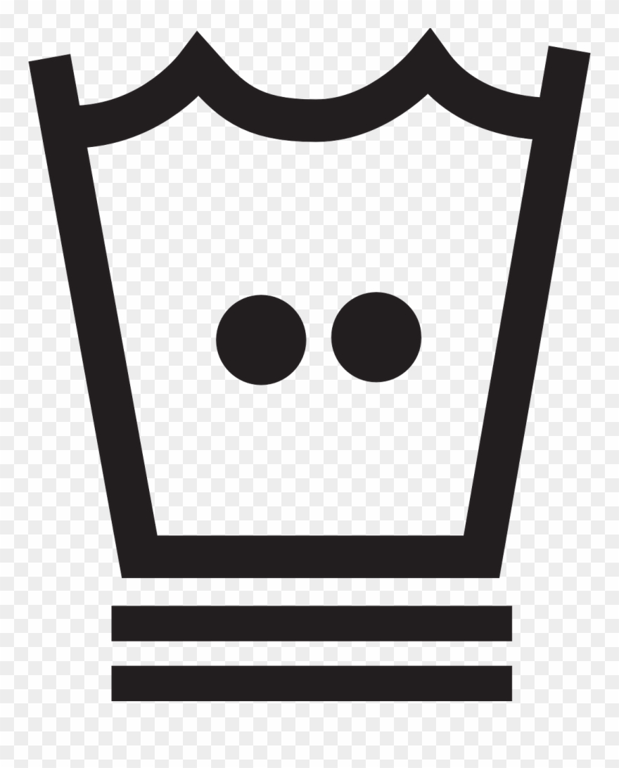 Laundry Clothing Care - Care Instruction Symbol As A Png Clipart