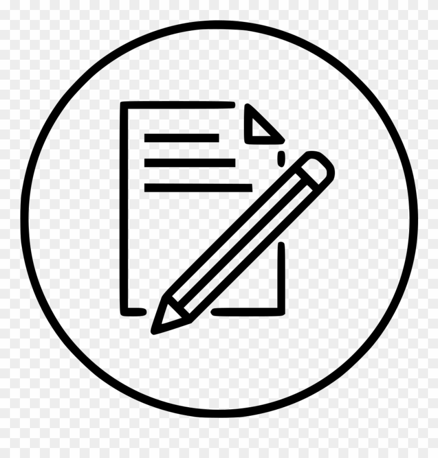 Document Paper Write Pen - Paper And Pen Drawing Clipart