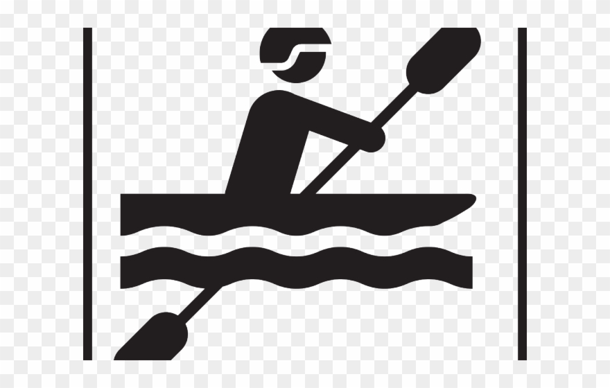 Kayak Clipart Canoe Trip - Boat Man Icon - Png Download