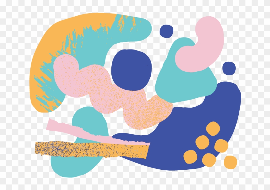 Offcuts Blob Gravity Organic Colours Textures Shapes Clipart