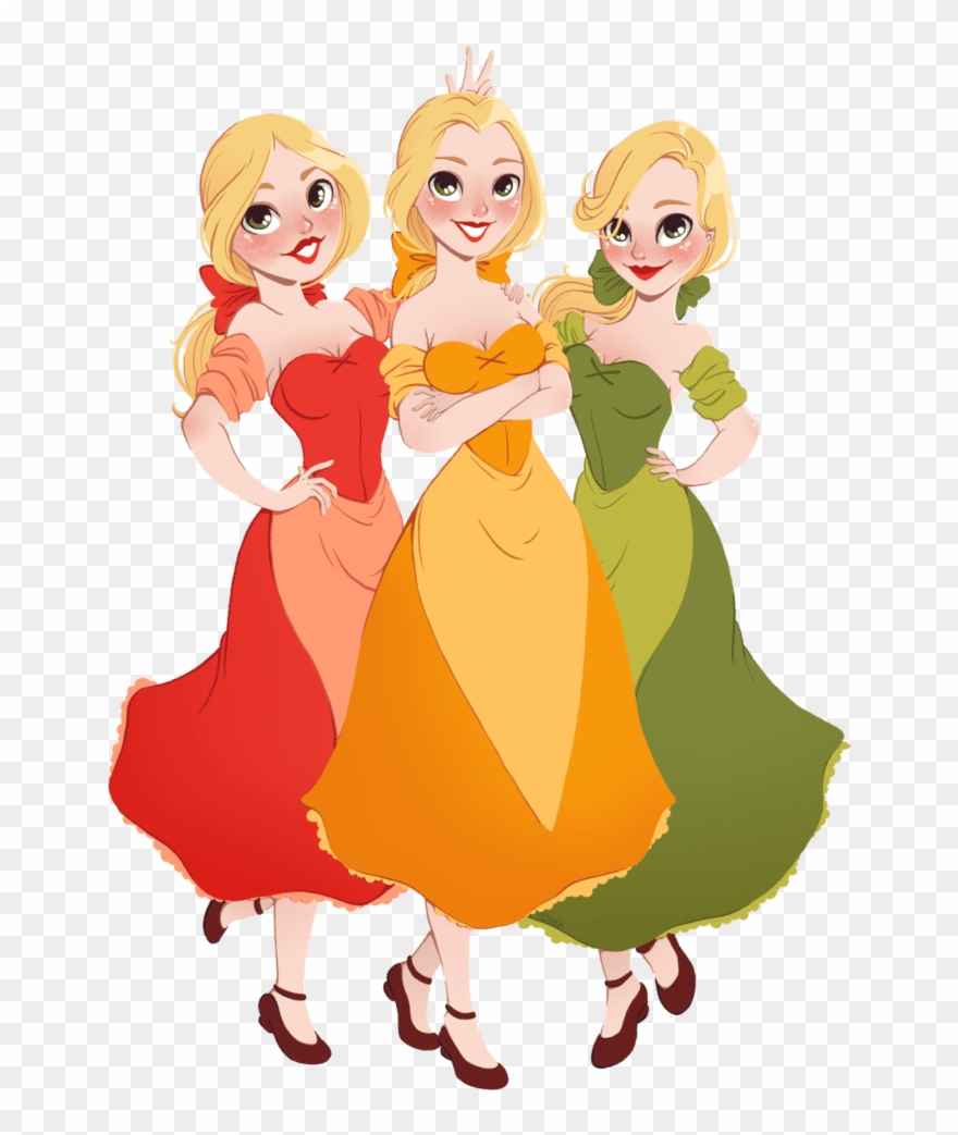 Beauty And The Beast Characters Png - Hermanas De La Bella Y La Bestia Clipart