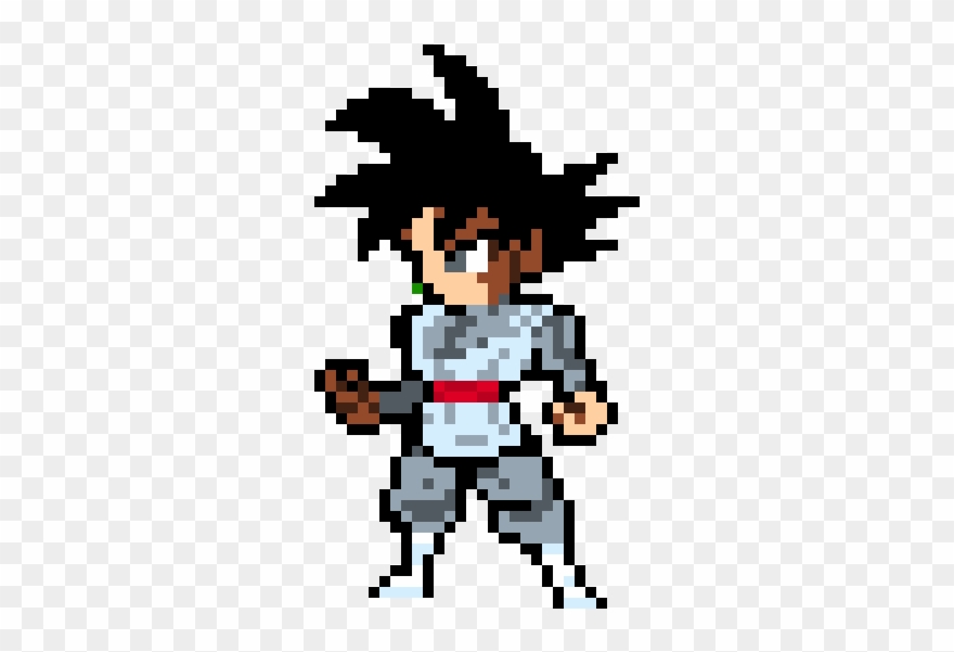 Goku Black - Pixel Art Dragon Ball Super Clipart