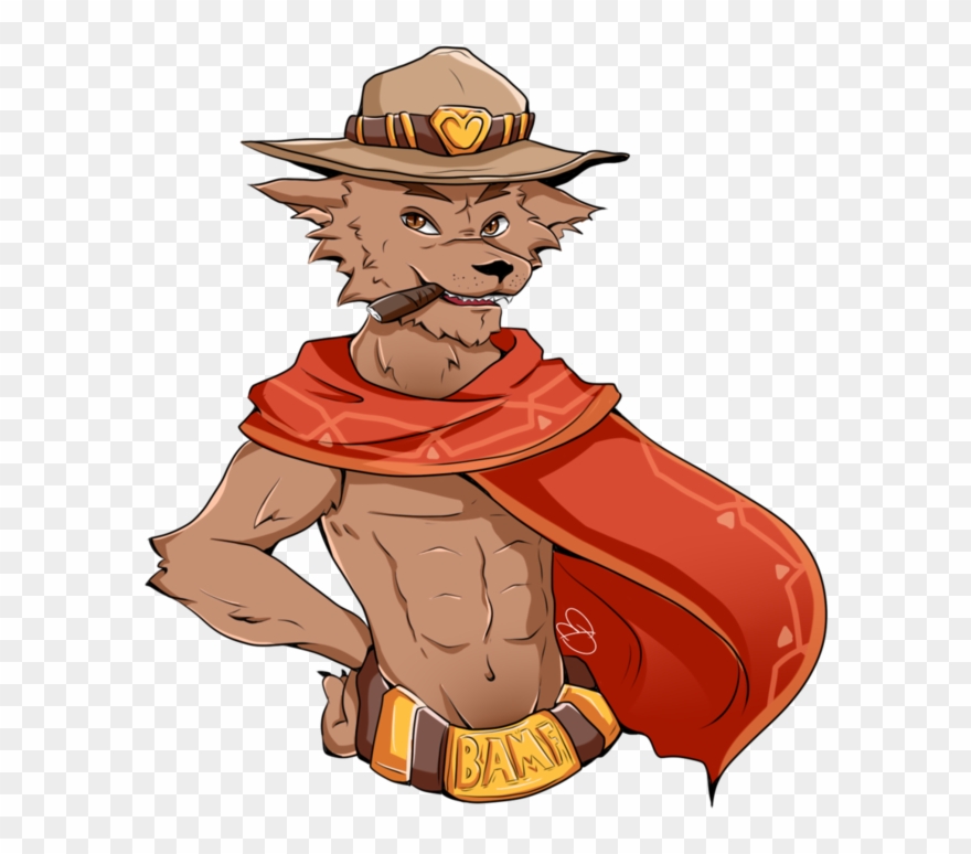 Mccree Hat Png - Mccree Furry Clipart