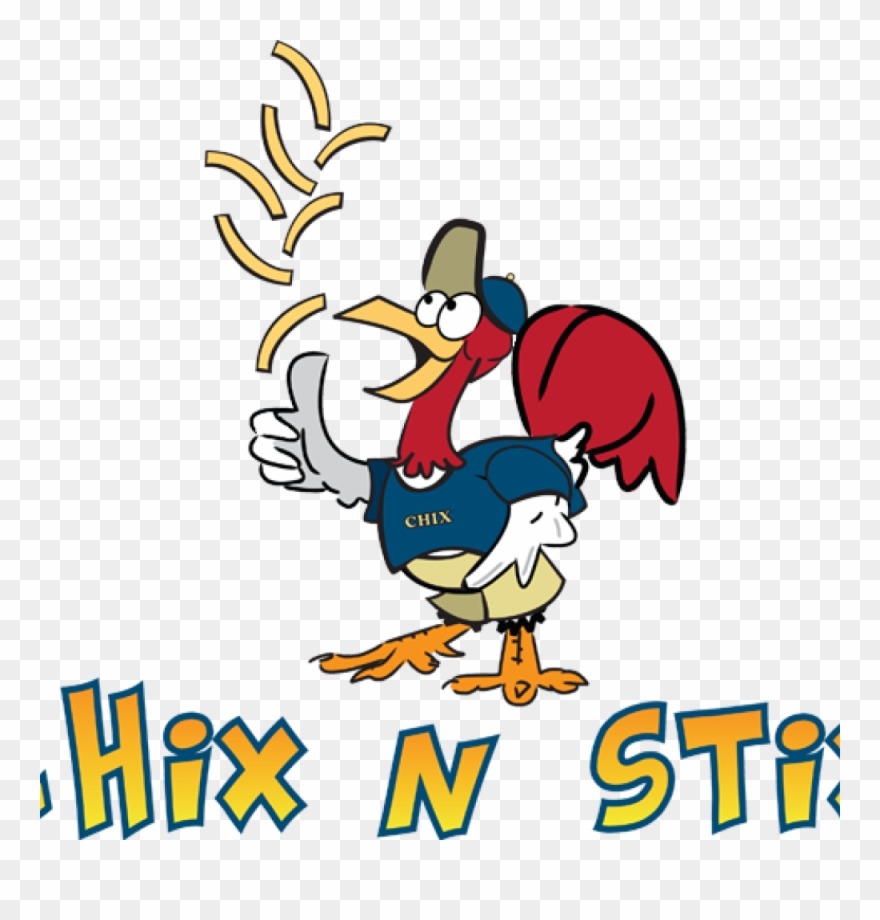 Chix N Stix Food Truck - Cartoon Clipart