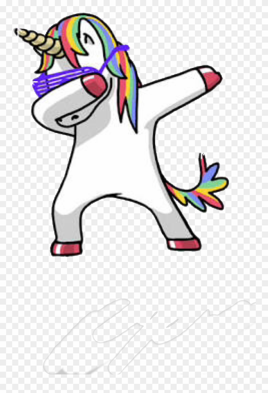 28 Images About Memes On We Heart It - Dabbing Unicorn Clipart