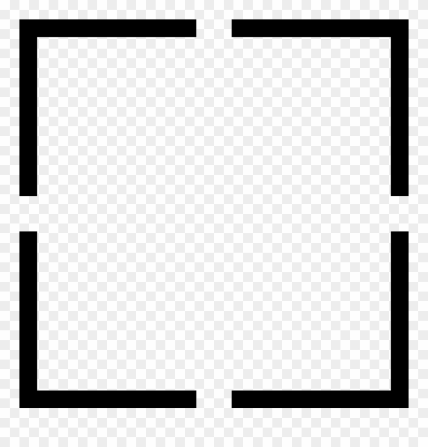 Square Shape Of Four Angles Comments - Monochrome Clipart
