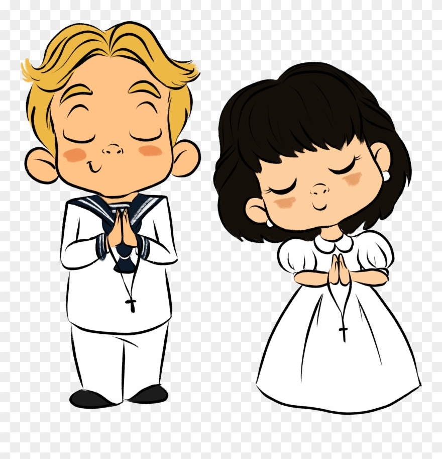 Diseño De Recordatorio De Bautizos Y Comuniones - Cartoon Clipart