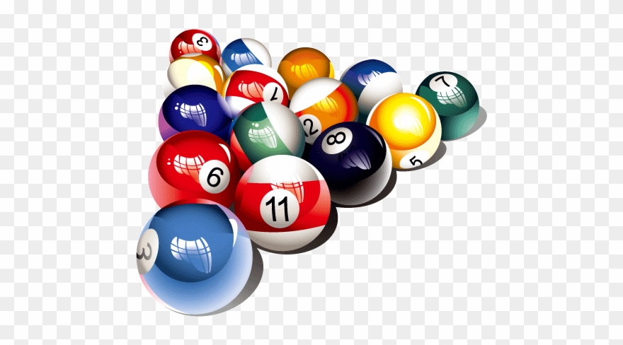 Billiard Png Free Download - Transparent Pool Balls Png Clipart