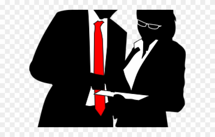 Suit Clipart Business Attire - Siluetas Negocios Png Transparent Png