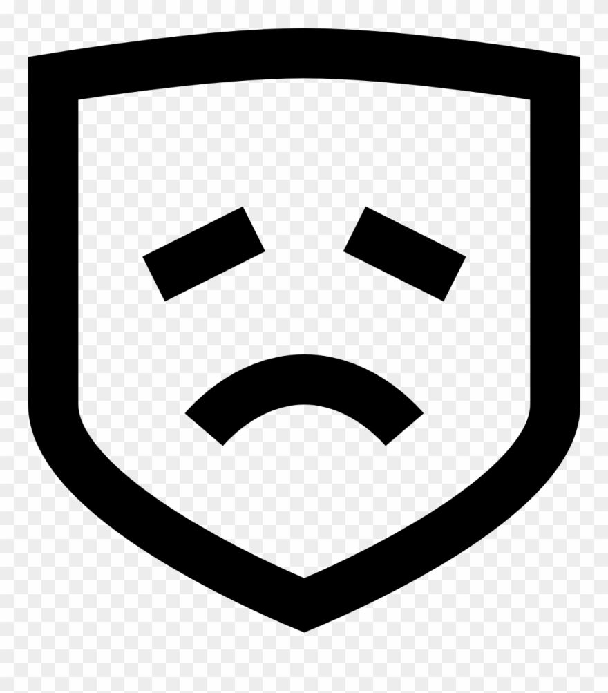 Drama Icon - Drama Face Sad Clipart