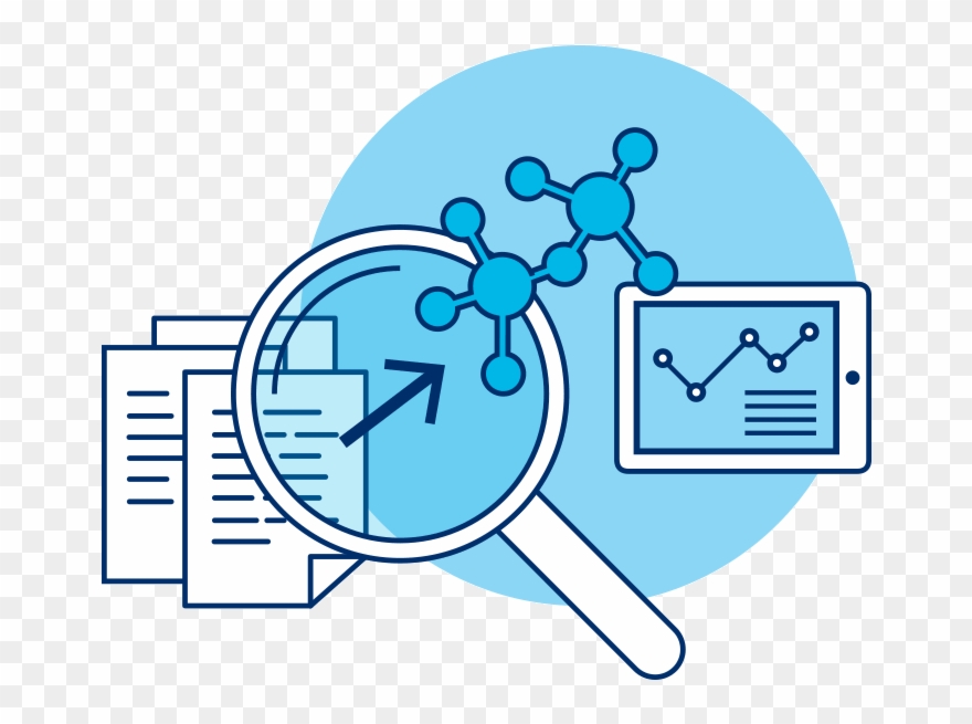 Illustration Using Metaphor Of Magnifying Glass Examing Clipart