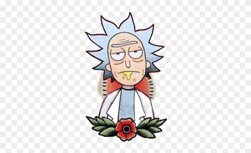 #rickandmorty Rick And Morty Tattoo, Time Tattoos, - Rick And Morty American Traditional Clipart