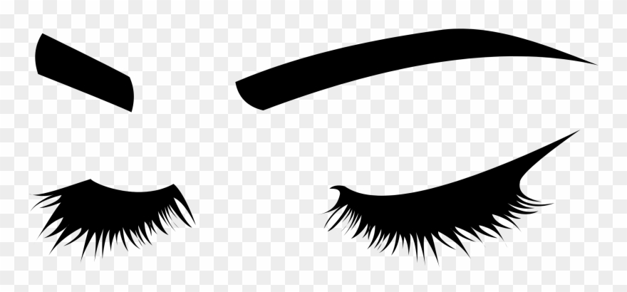 Eyelashes Silhouette Png Clipart