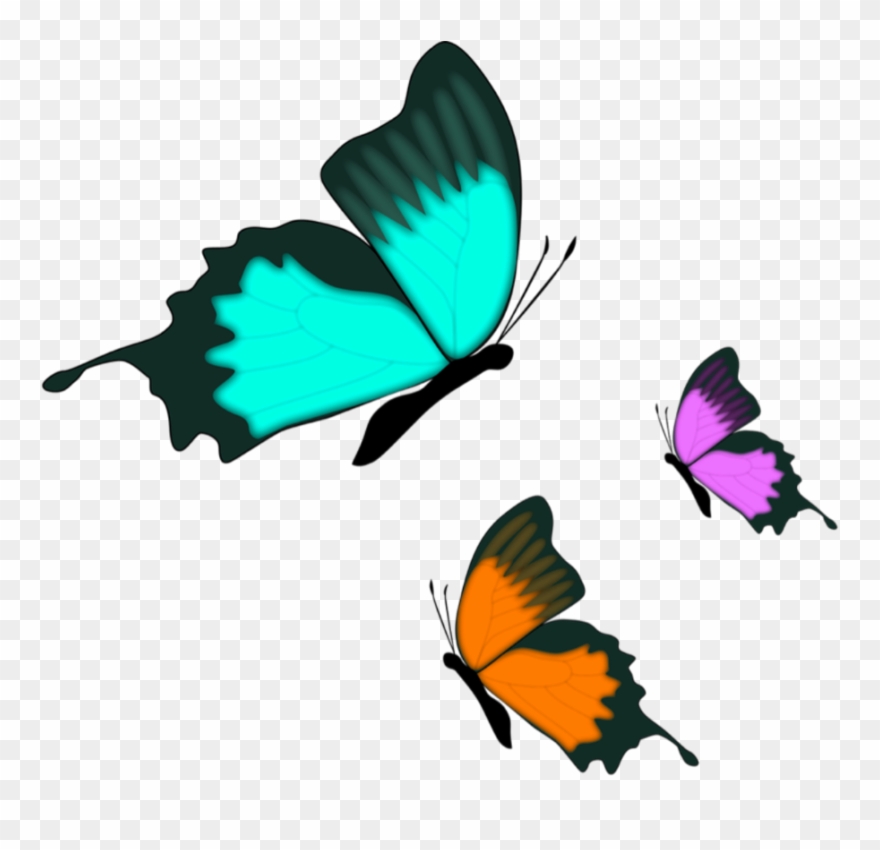 Butterfly Sticker - Clip Art - Png Download