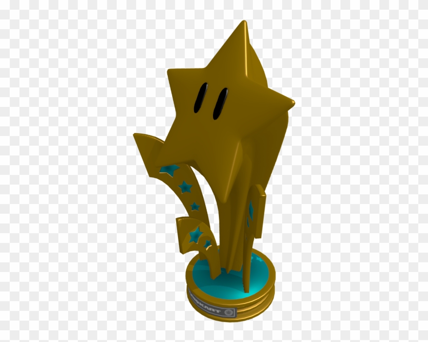 Mario Kart Png - Mario Kart Star Trophy Clipart