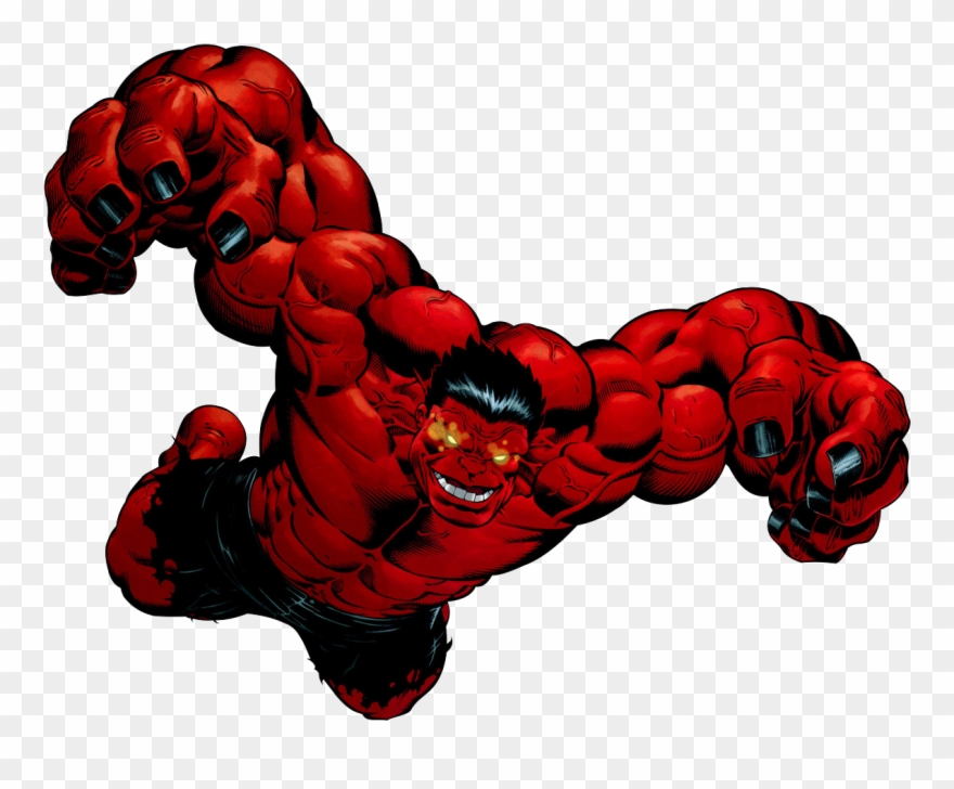 With The Red Hulk On The Loose, Causing Carnage On - Red Hulk Png Clipart