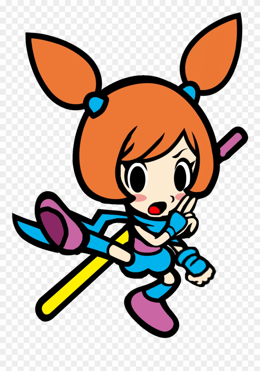 Kicking Ana - Kat And Ana Png Game And Wario Clipart