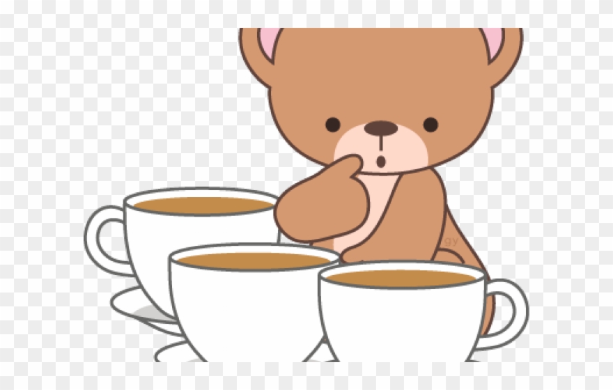 Bear With Tea Clipart - Png Download