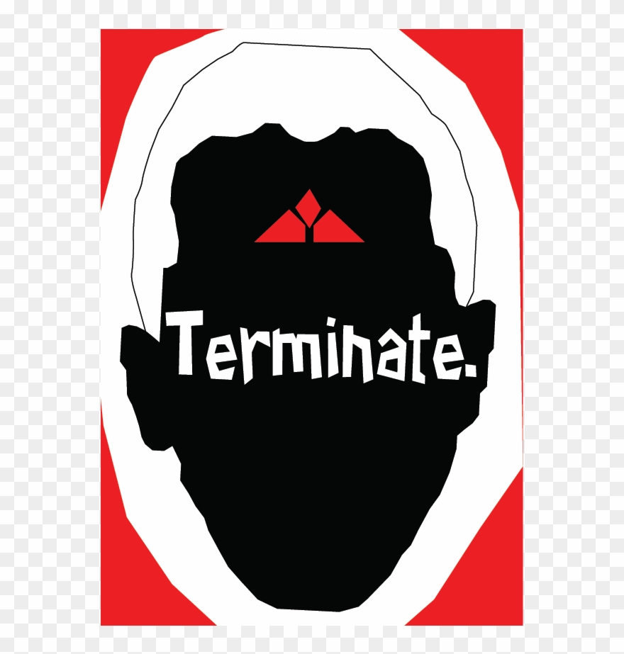 Saul Bass Style Terminator Propaganda Poster - Illustration Clipart