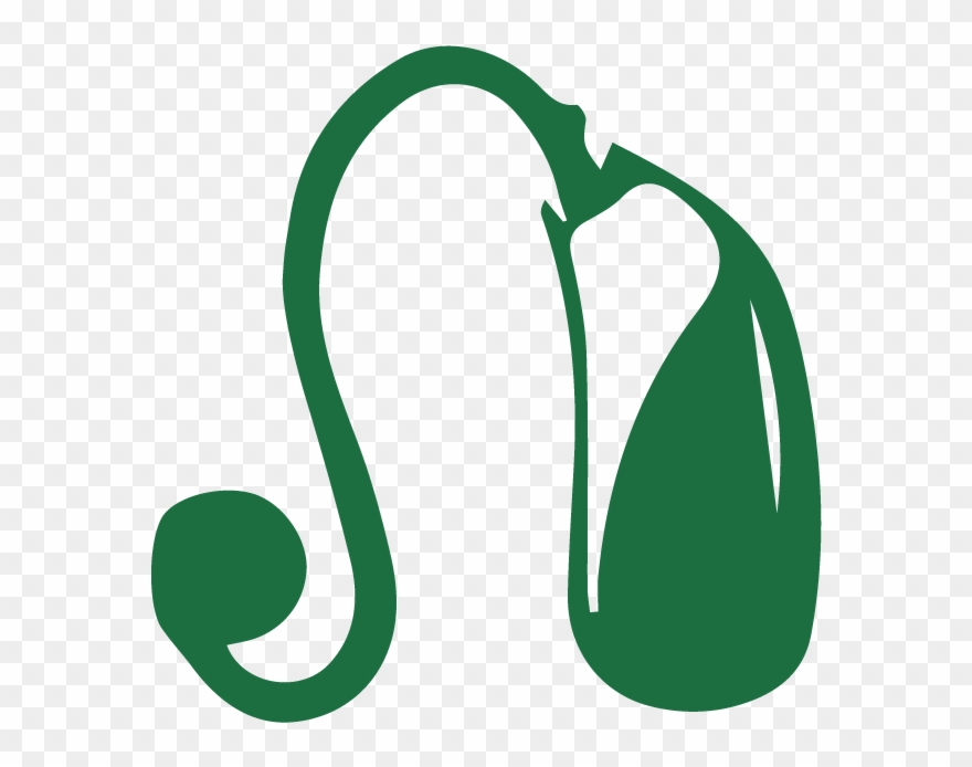 Hearing Aids - Green Hearing Aid Clipart