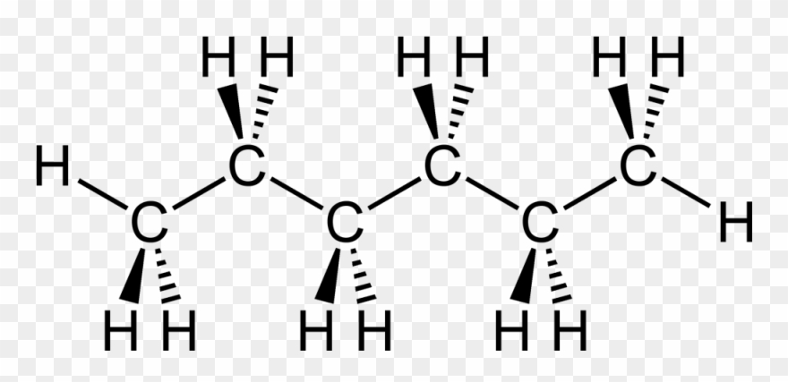Hexane 2d A Stereo - 3d Shape Of Hexane Clipart