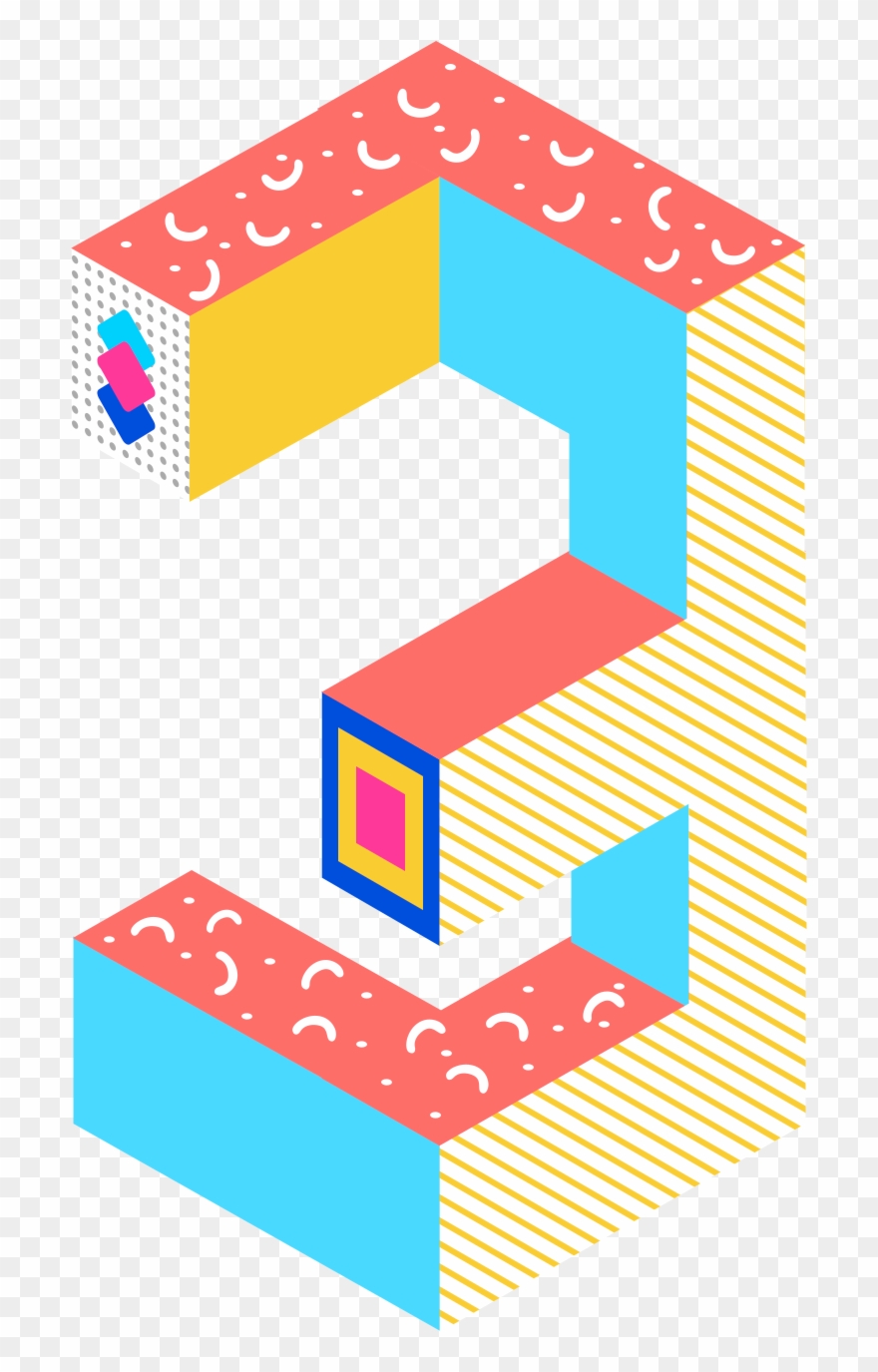 25d Stereo Memphis Trend Png And Psd - Graphic Design Clipart