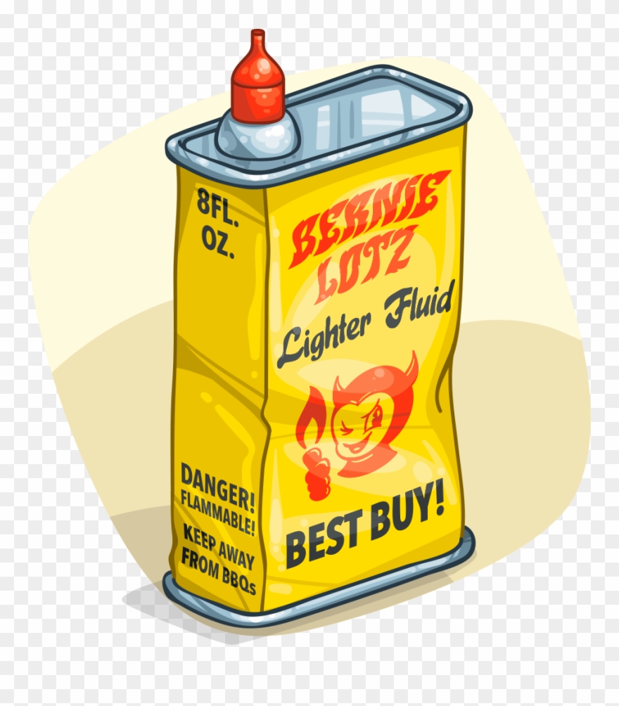 Lighter Fluid - Illustration Clipart