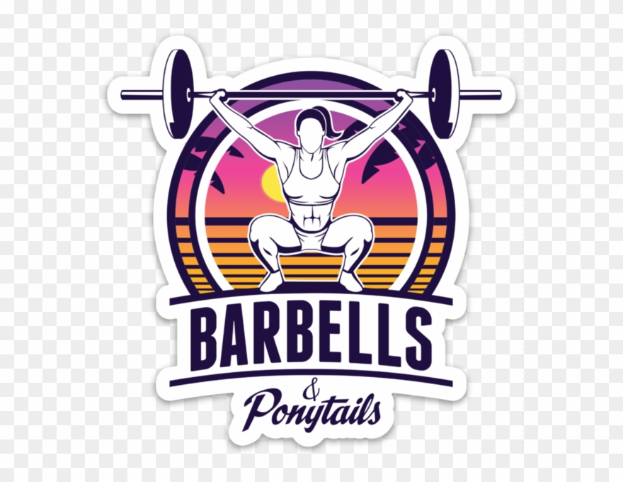 Barbells And Ponytails Clipart