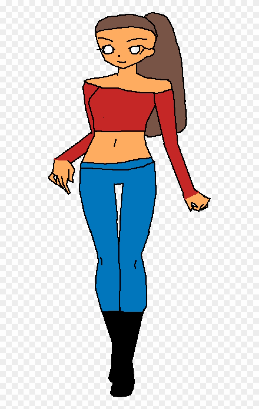 Addy Loves Ponytails Oh No She Has And Addiction T - Cartoon Clipart