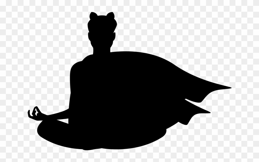 Lm Girl With Cape - Silhouette Clipart