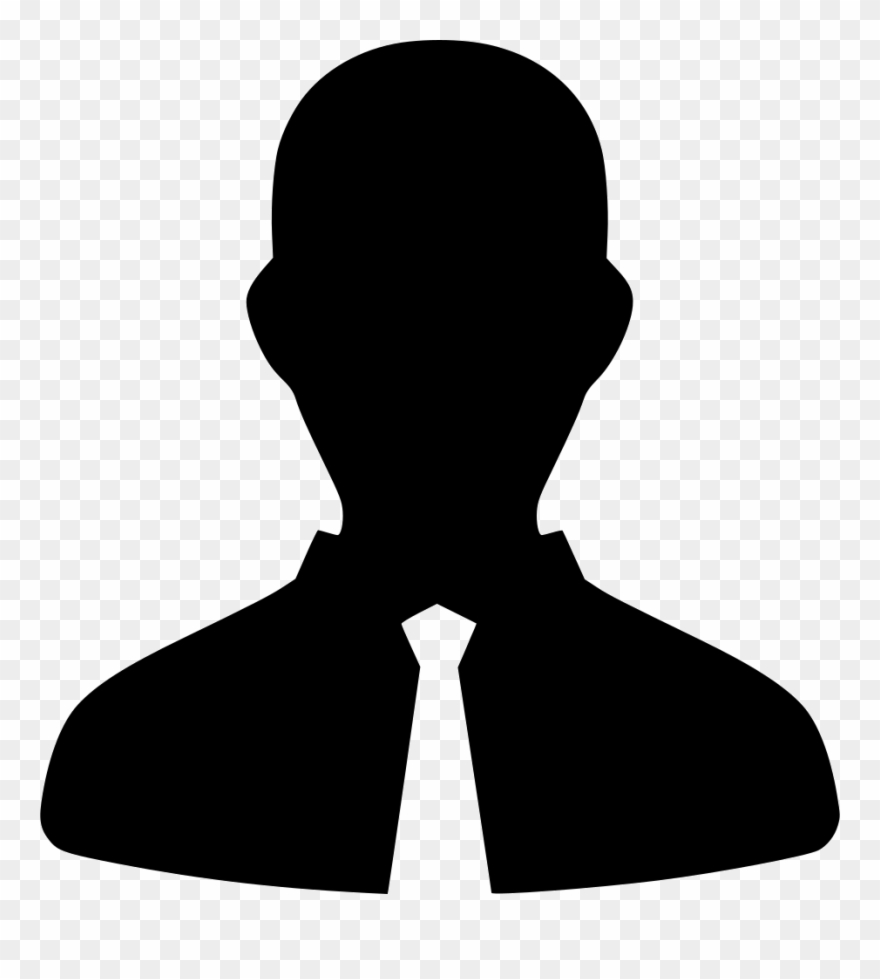 Man User Default Suit Business Comments - Testimonial Silhouette Clipart