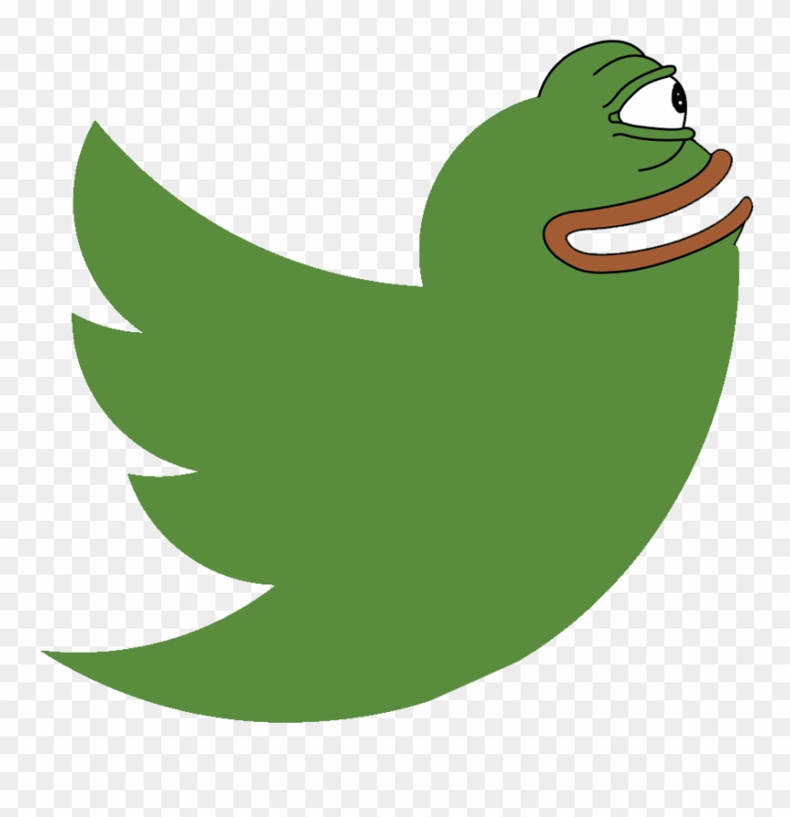 Twitter Pepe Discord Emoji - Twitter Logo Red Png Clipart