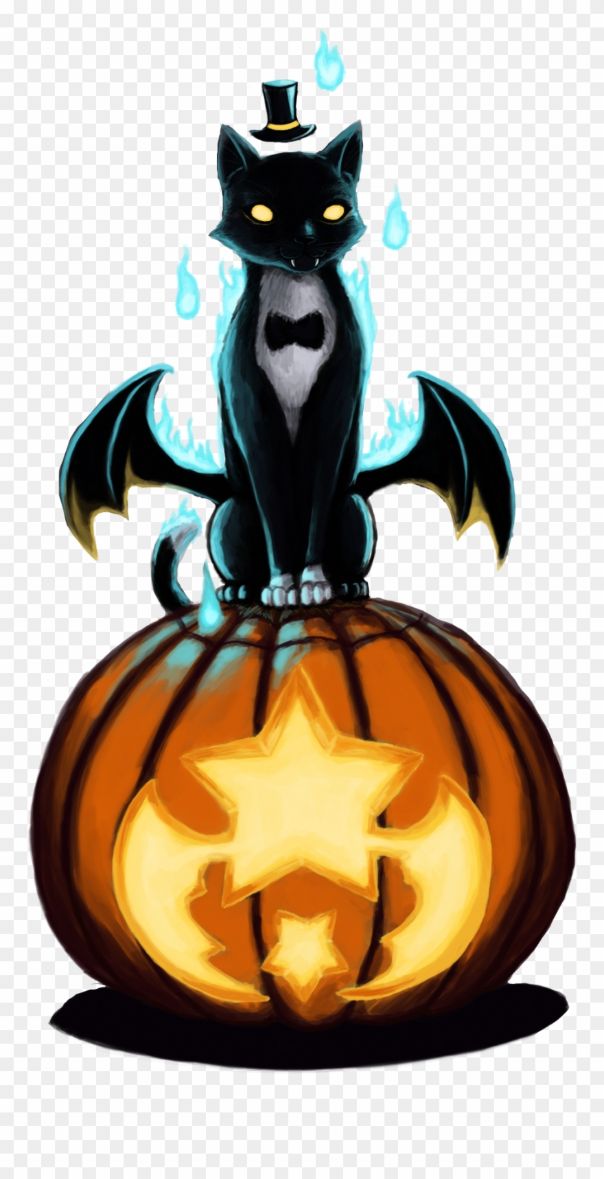 Cats In Space - Halloween Clipart