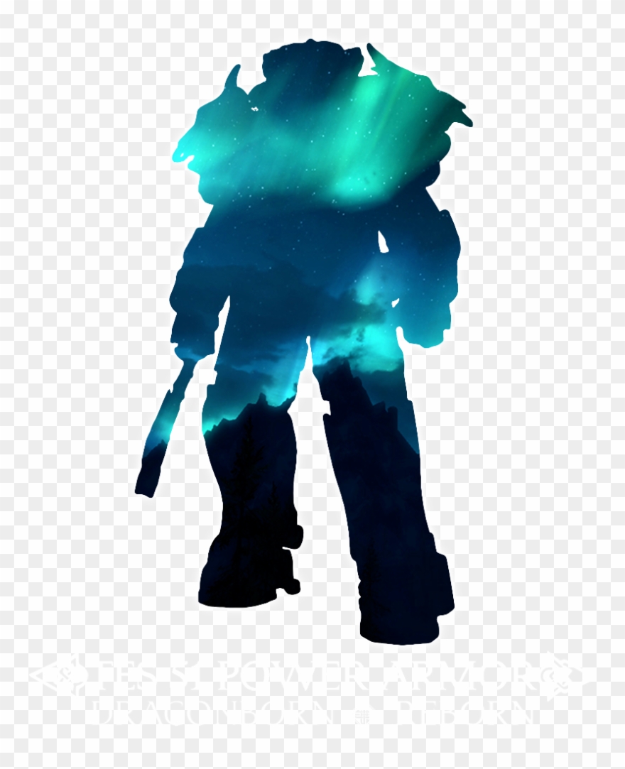 Tes 51 Power Armor Skyrim Inspired At Fallout 4 Nexus - Fallout 4 Power Armor Silhouette Clipart