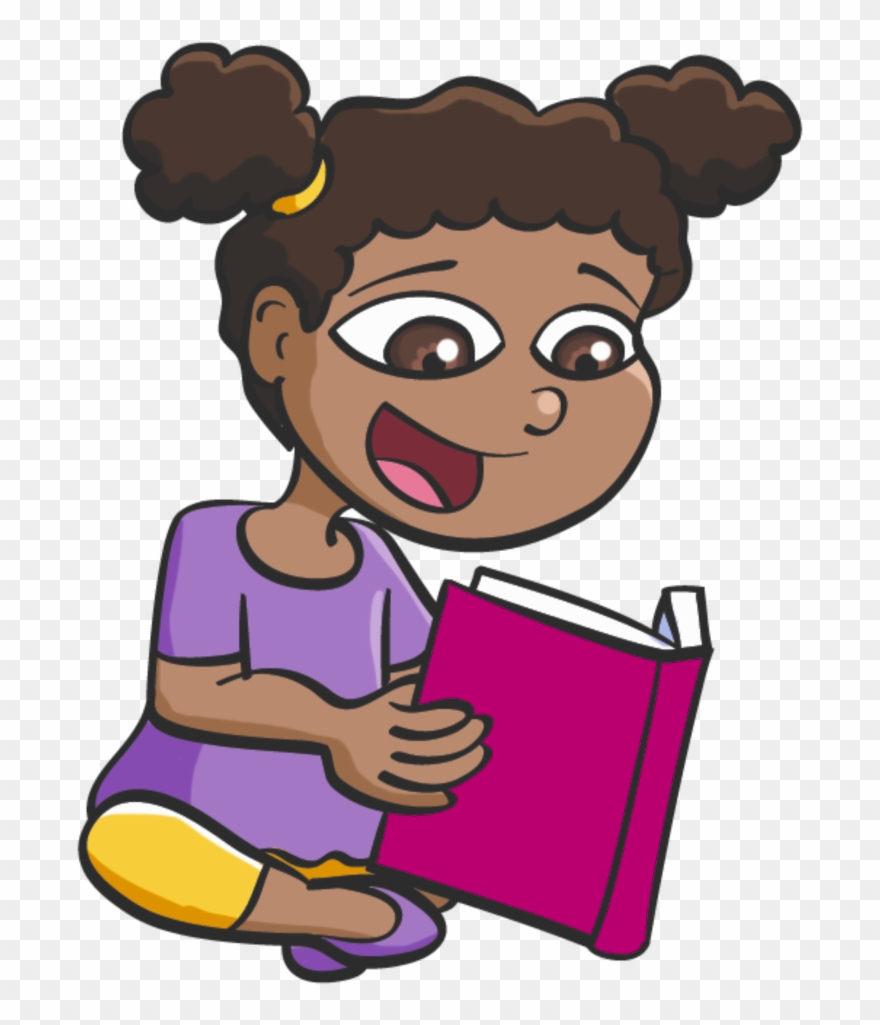 Feeding By Reading - Cartoon Clipart