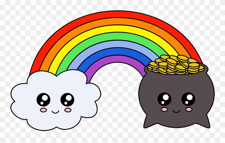 Cute Leprechaundownload Now Cute Rainbow And Pot Of Clipart
