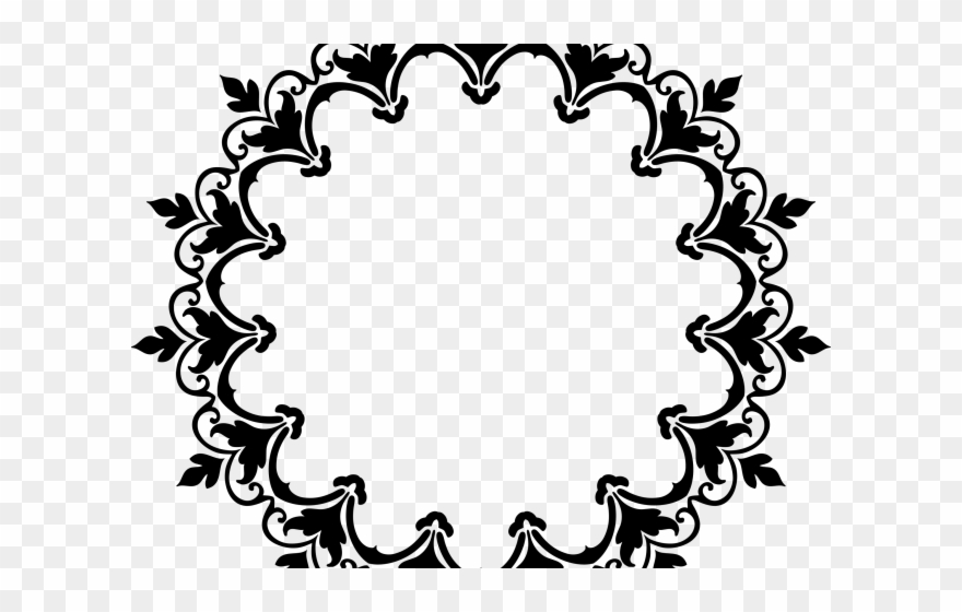 Drawn Wreath Frame Png - Flourish Clipart