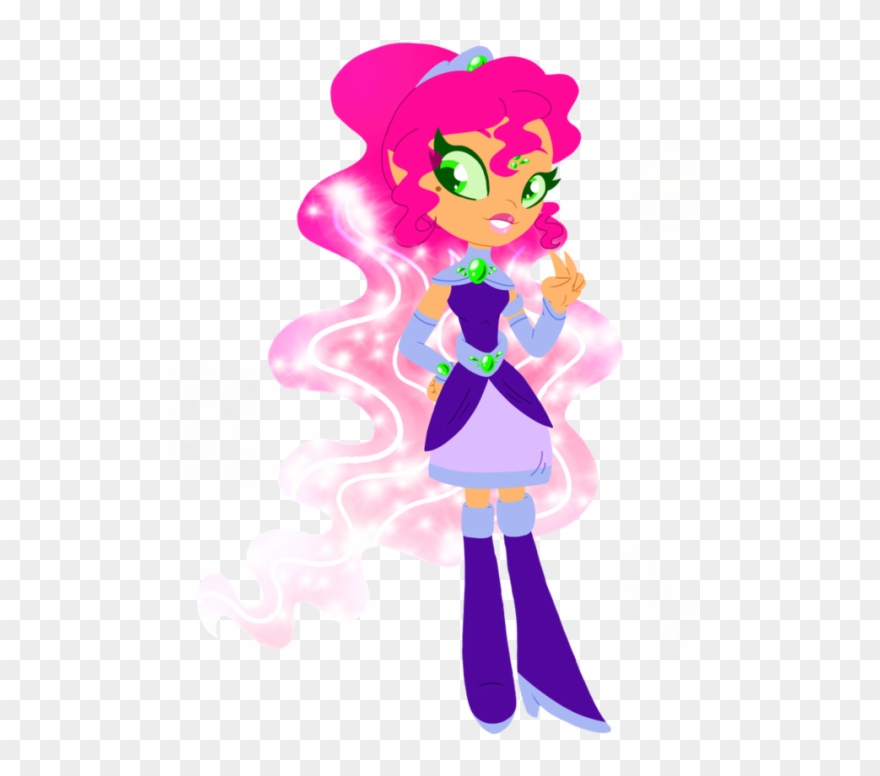 Here Is My Version Of Starfire In Dc Super Hero Girls - Illustration Clipart