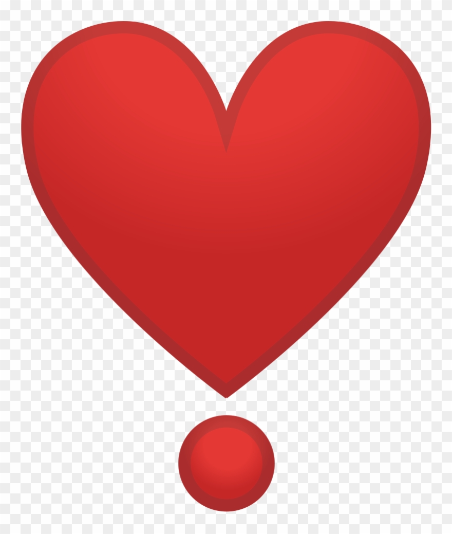 Download Svg Download Png - Heart Exclamation Emoji Png Clipart