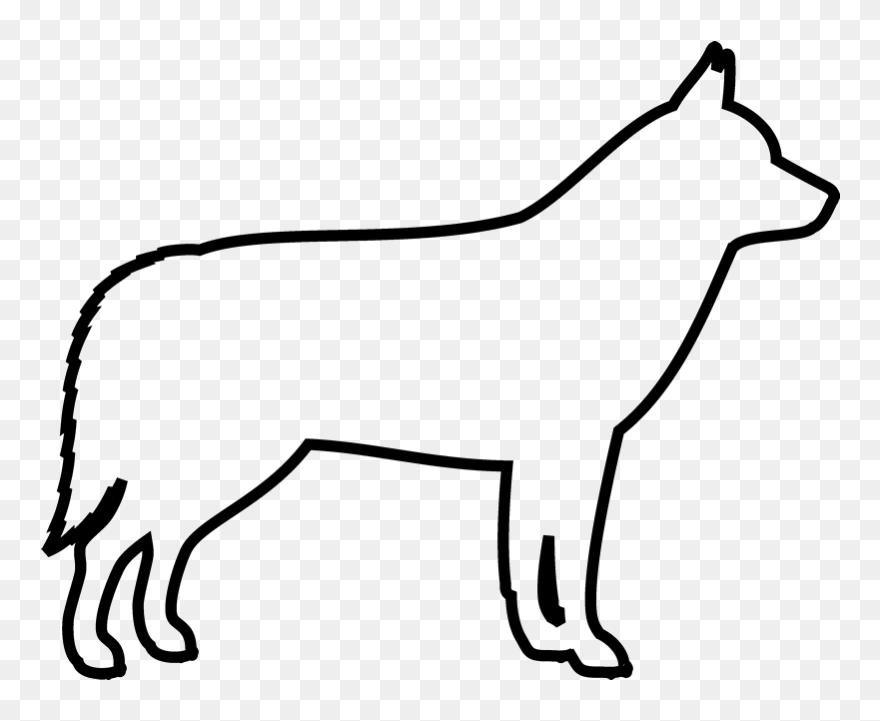 Siberian Husky Rubber Stamp Cat Fur Baby - Siberian Husky Outline Clipart