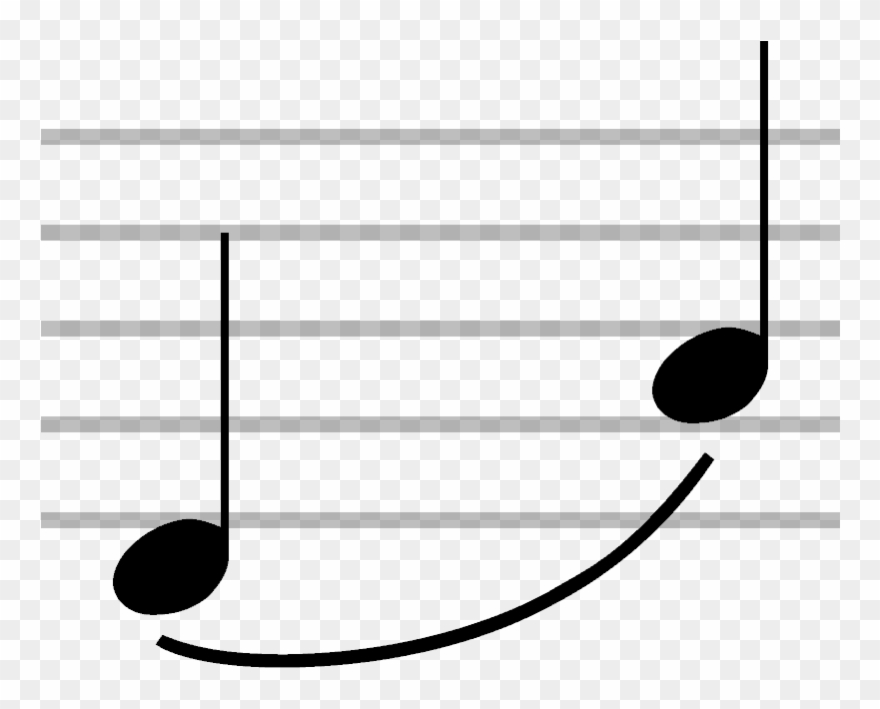 The Notes Embraced By The Slur Are Bound To Be Played - Slur Music Clipart