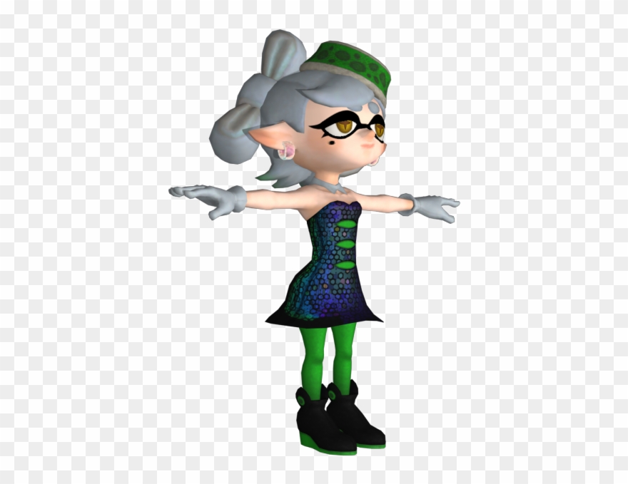Download Zip Archive - Callie Splatoon T Pose Clipart