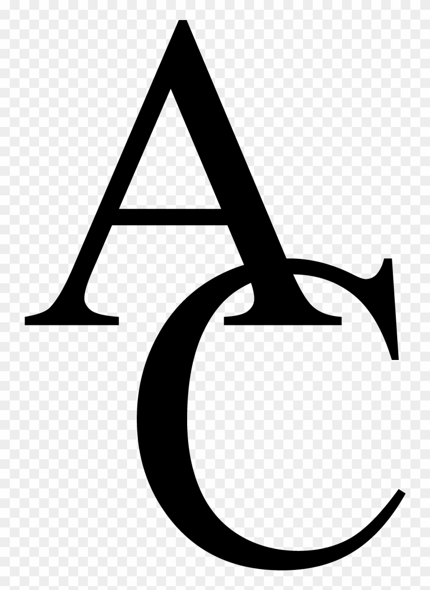 Ac Monogram Black - Angelina College Clipart