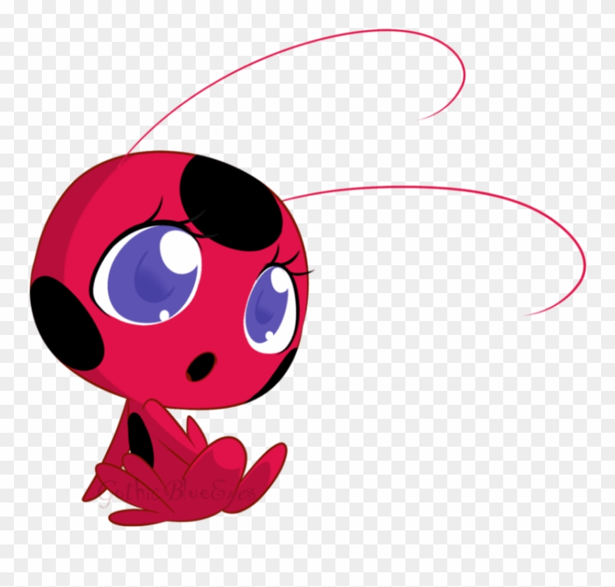 Free Png Download Curious Tikki By Gothicblueeyes - Tikki Miraculous Ladybug Animado Clipart