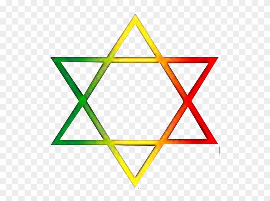 Rastas Clipart Star - Star Of David Rastafarianism - Png Download